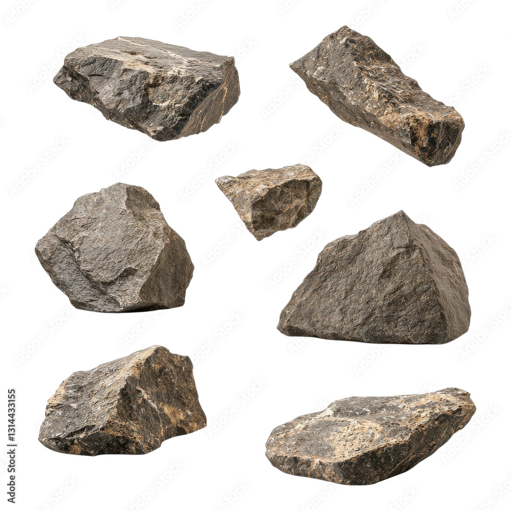A collection of various textured rocks showcasing different shapes and sizes. A collection of various textured rocks showcasing different shapes and sizes.
