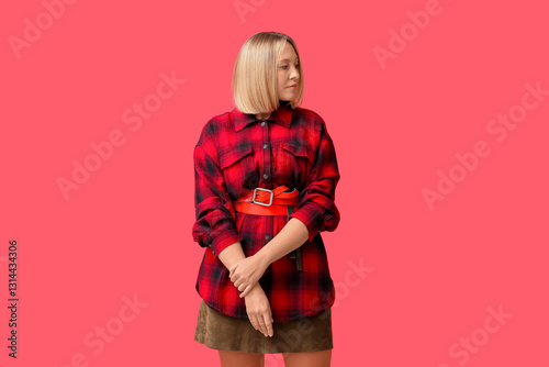 Beautiful young woman with ...