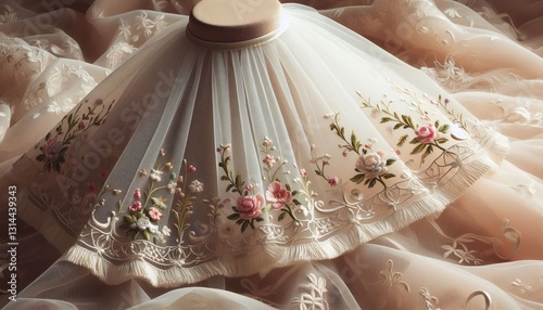 Crinoline Organza A stiff crisp fabric with a textured finish of