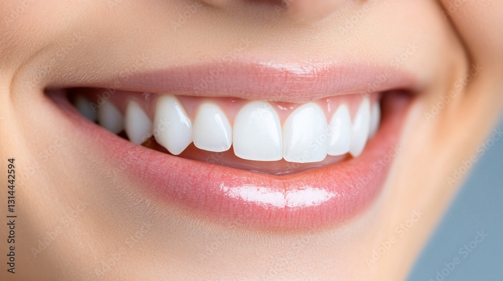 Obraz premium Perfect White Teeth Smile Beauty