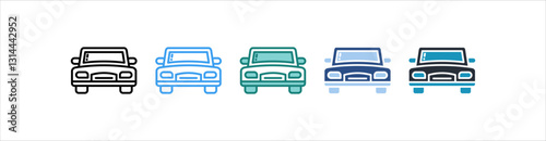Car Icon Set Multiple Style Collection 