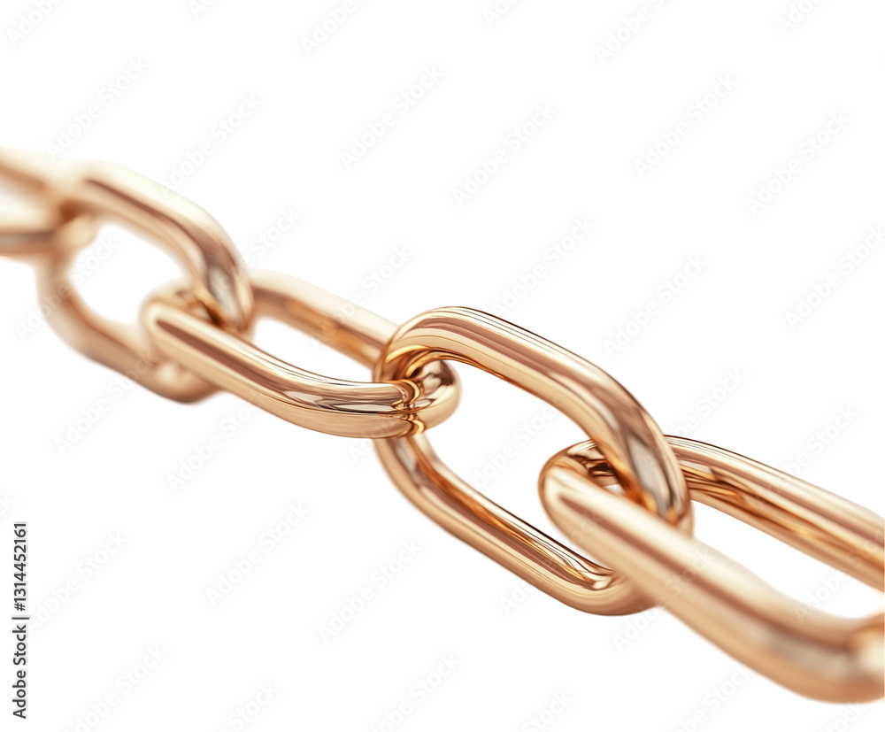 Fototapeta premium chain isolated on white background