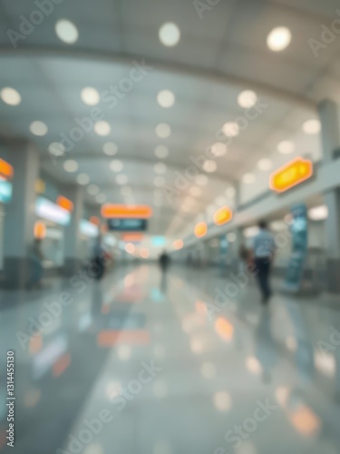 Wallpaper Mural Abstract blurred airport background, conveying motion and travel, airport, speed, terminal Torontodigital.ca