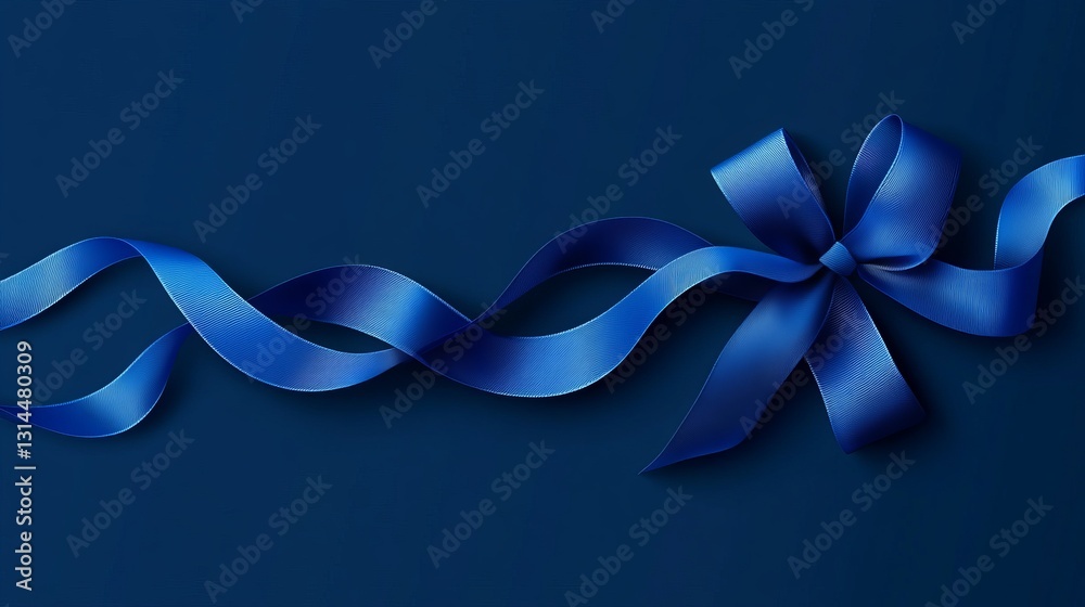 Stunning Blue Ribbon Bow Design: A Gift Wrapping Delight Stunning Blue Ribbon Bow Design: A Gift Wrapping Delight