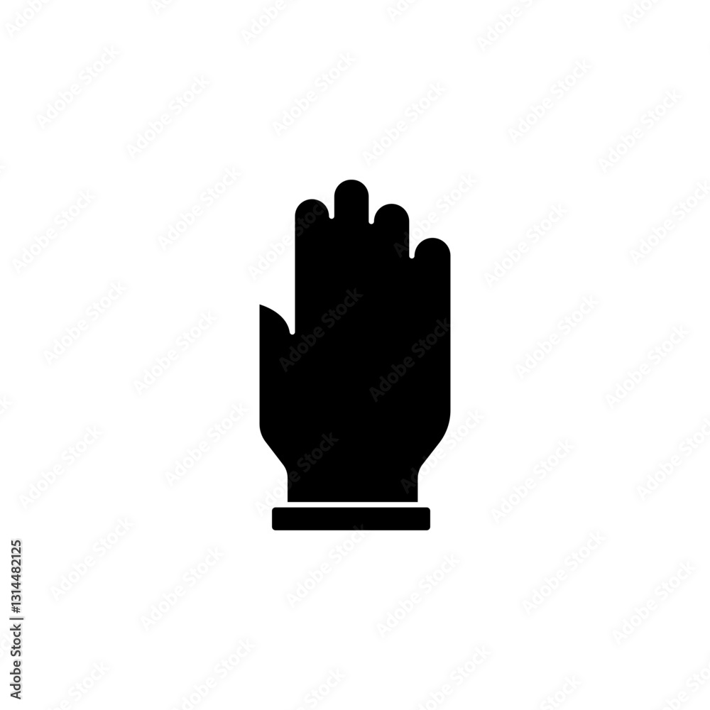 Obraz premium Hand Glove glyph icon