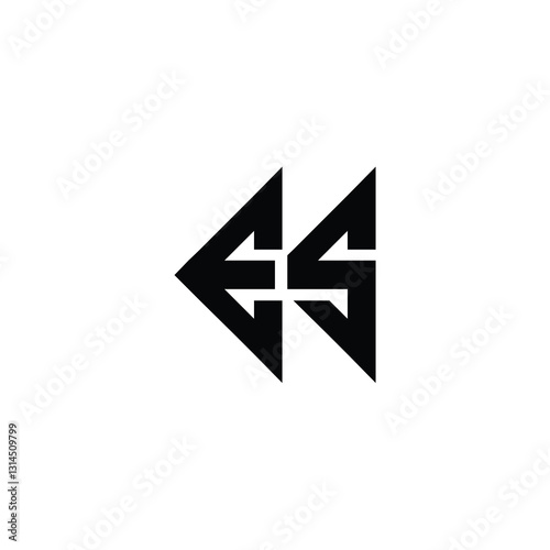 ES monogram logo design letter text name symbol monochrome logotype alphabet character simple logo Free Download ES monogram logo design letter text name symbol monochrome logotype alphabet character simple logo - GFXLoad
