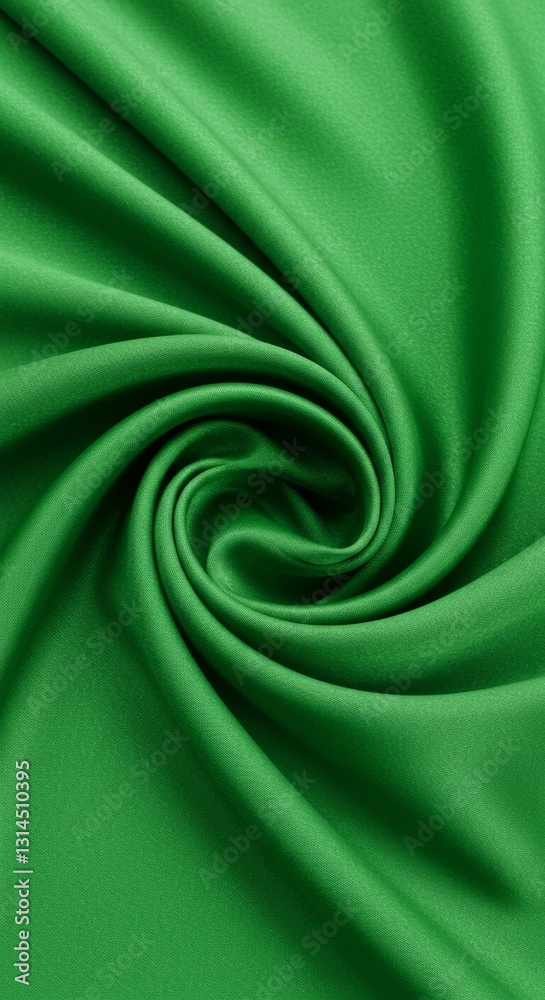 Obraz premium Green Silk Fabric Background