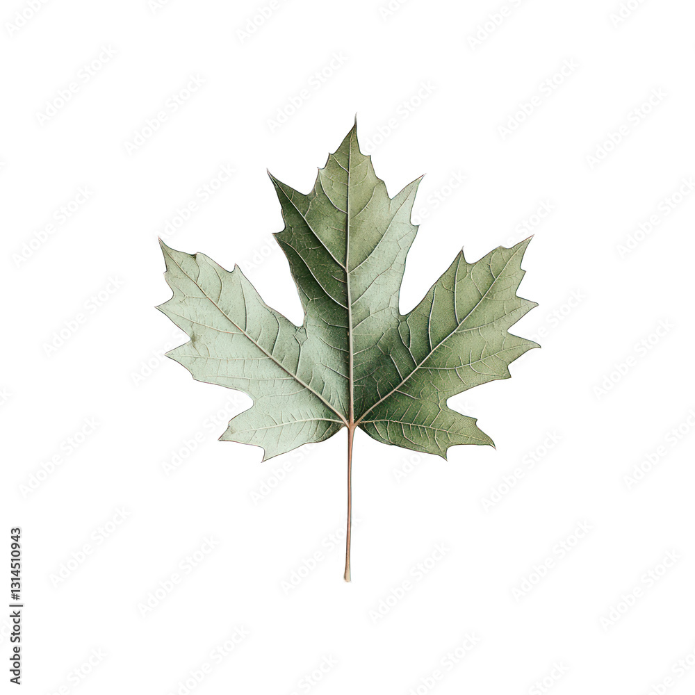 Fototapeta premium Stunning Maple Leaf: Nature's Art isolated on transparent background