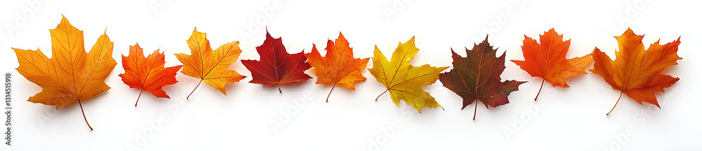 Autumn Maple Leaves Collection: Isolated Images of Vibrant Fall Foliage for Interior Design, Digital Printing, and Textile Industry Autumn Maple Leaves Collection: Isolated Images of Vibrant Fall Foliage for Interior Design, Digital Printing, and Textile Industry