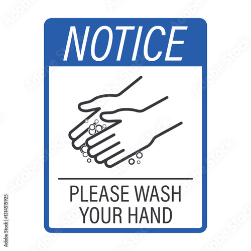 Isolated outline pictogram : handwashing with soap, cleanliness and health by preventing germs and hygiene habit