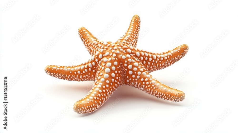 Cartoon 3D Digital Render of a Colorful Starfish Icon Design Cartoon 3D Digital Render of a Colorful Starfish Icon Design