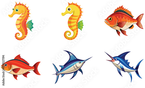 set of fish