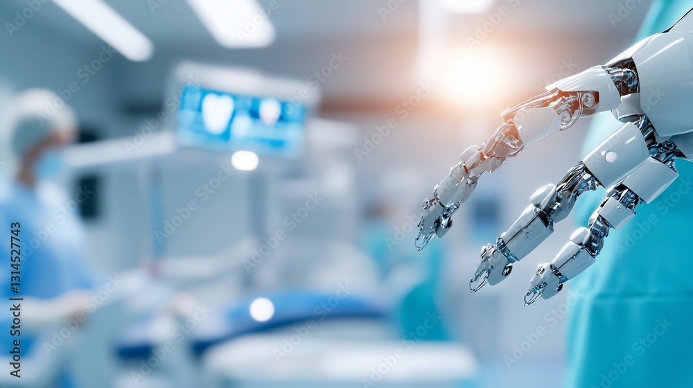 Robotic Surgery Arm in Operating Room Robotic Surgery Arm in Operating Room