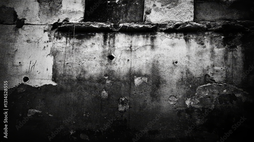 Fototapeta premium Abstract grunge concrete wall and stucco textures, rough surface with weathered patterns, ideal for background design, architecture, and artistic concepts in creative projects