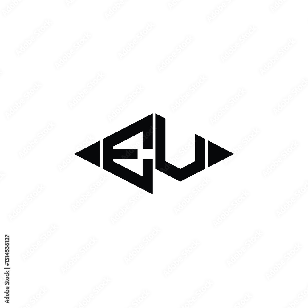 EV monogram logo design letter text name symbol monochrome logotype alphabet character simple logo EV monogram logo design letter text name symbol monochrome logotype alphabet character simple logo