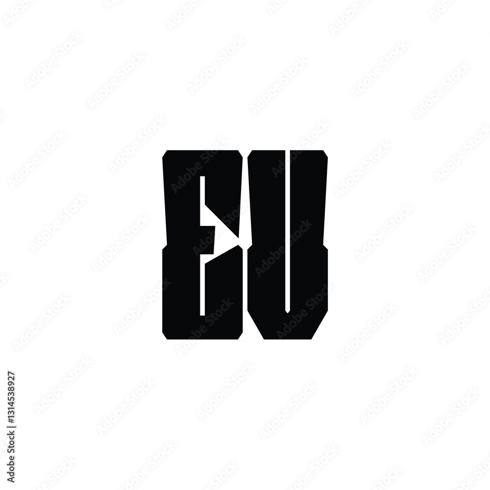 EV monogram logo design letter text name symbol monochrome logotype alphabet character simple logo EV monogram logo design letter text name symbol monochrome logotype alphabet character simple logo