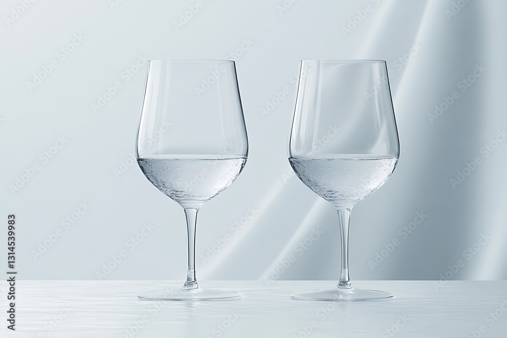 Elegant Water Glasses: Modern Design Elegant Water Glasses: Modern Design