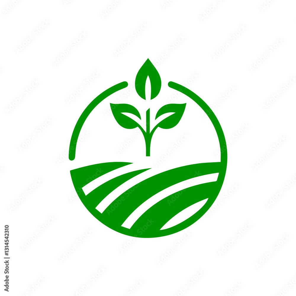 modern and minimalist agriculture and farming logo modern and minimalist agriculture and farming logo