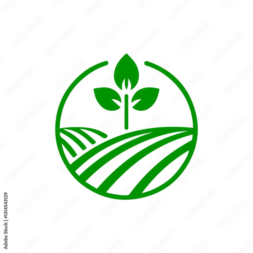 modern and minimalist agriculture and farming logo modern and minimalist agriculture and farming logo