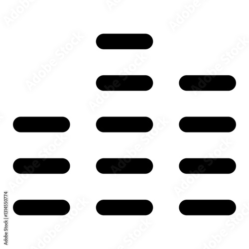Equalizer Line Icon. Vector Illustration. Symbol of Sound Adjustment and Audio Control