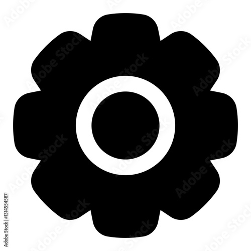 Equalizer Glyph Icon. Vector Illustration. Symbol of Sound Adjustment and Audio Control