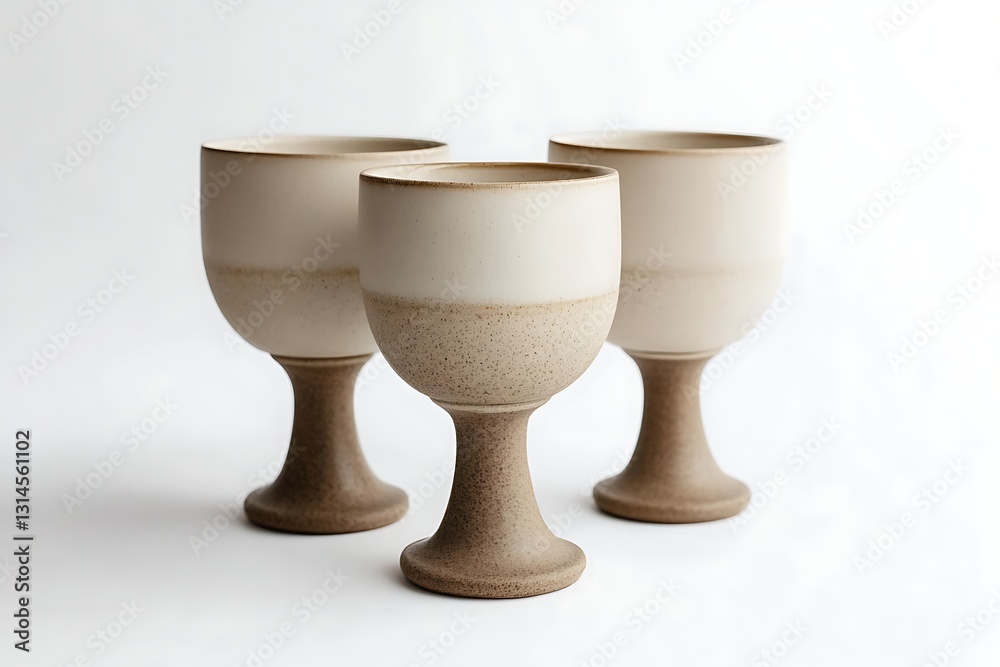 Elegant Ceramic Goblets - A Modern Drinking Experience