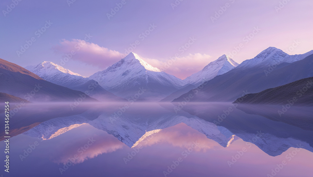 Fototapeta premium mountain landscape with lake