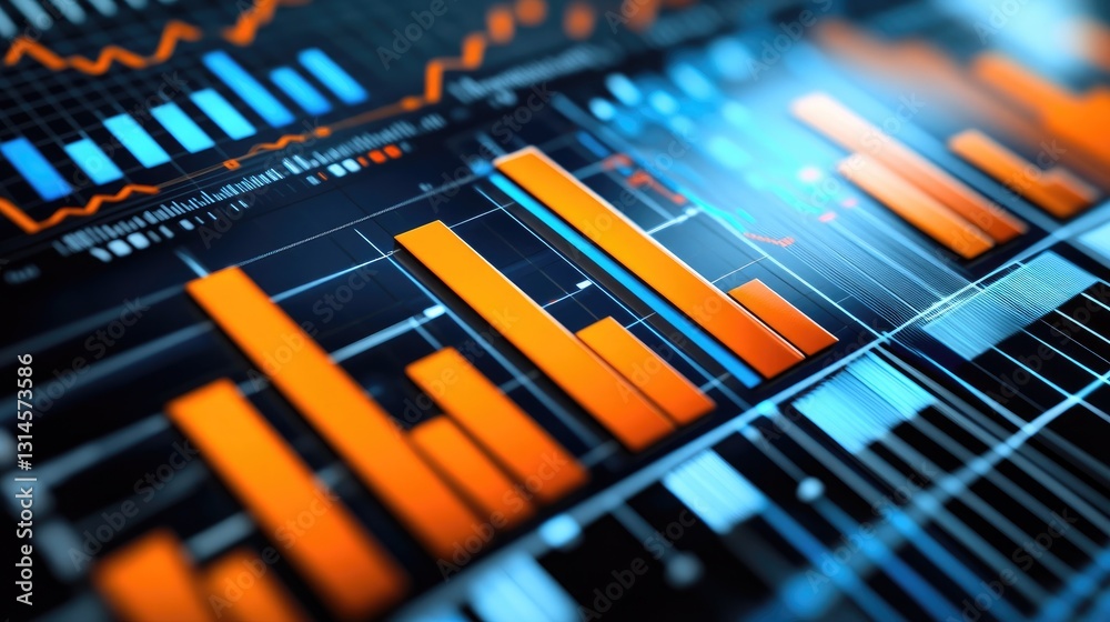 A D animated bar chart displayed on a large screen, showing real-time financial data and trends, with a team of professionals discussing the insights. A D animated bar chart displayed on a large screen, showing real-time financial data and trends, with a team of professionals discussing the insights.