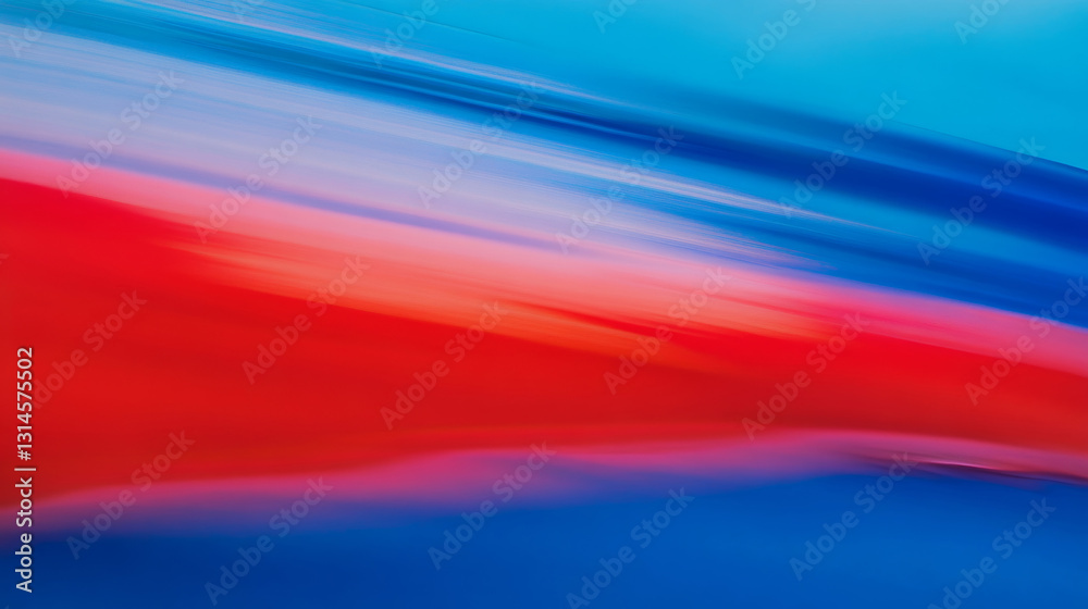 Fototapeta premium blue and red background, speed effect, motion blur, photography