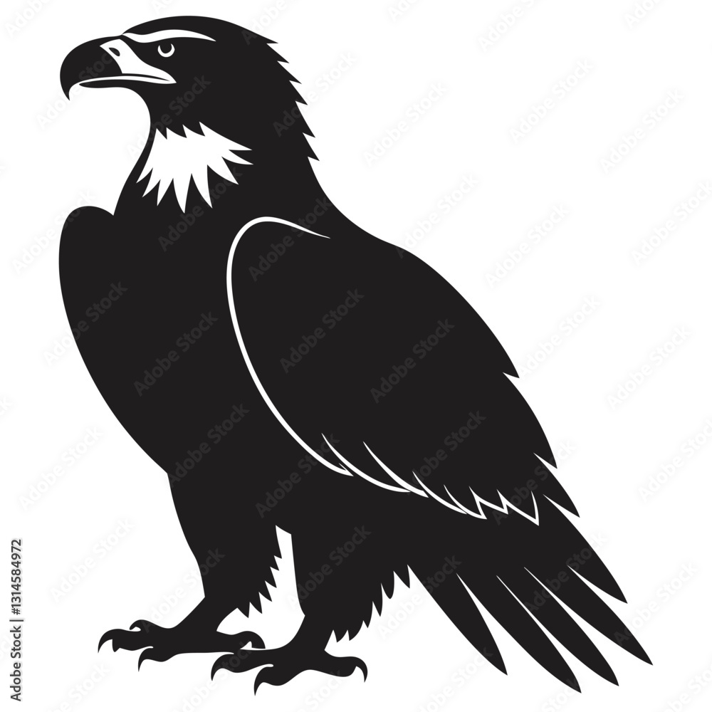 Obraz premium eagle-silhouette vector art