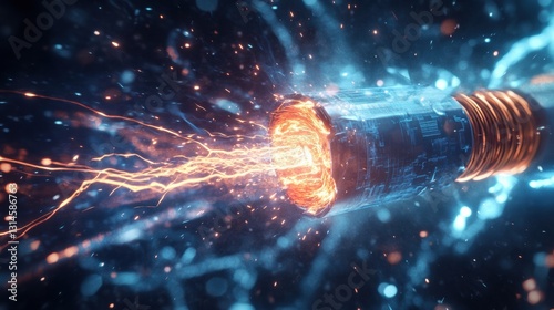 Electric veins of the future, pulsing with raw energy.