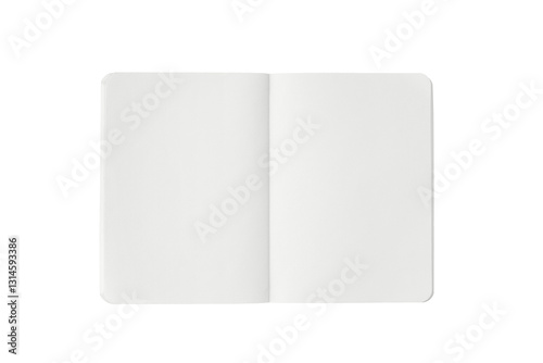 Clippings of a white notebook photographed from an overhead angle