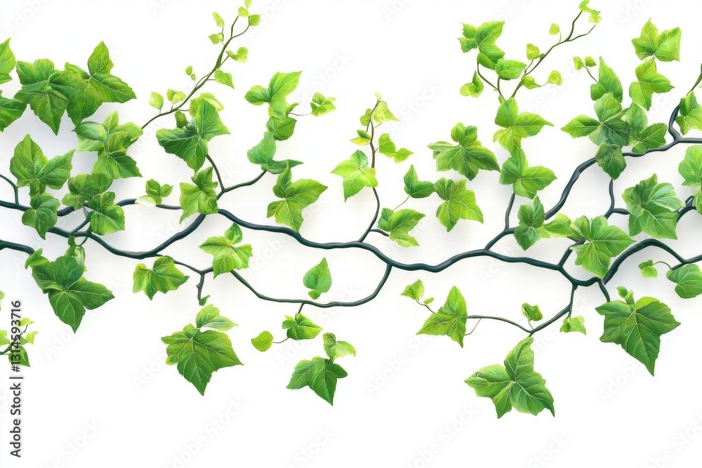 Fototapeta premium Green Vine with Lush Foliage