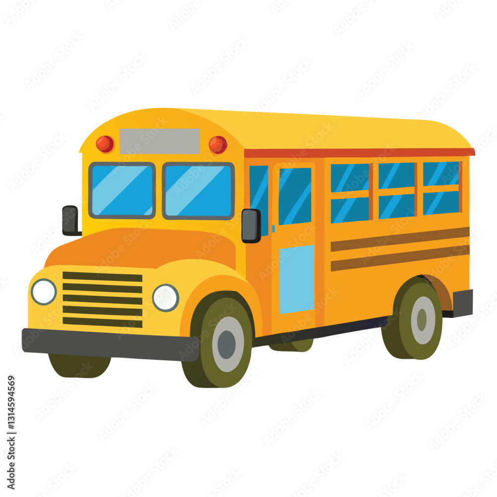 A Classic Yellow School Bus Illustration for Kids Transportation A Classic Yellow School Bus Illustration for Kids Transportation