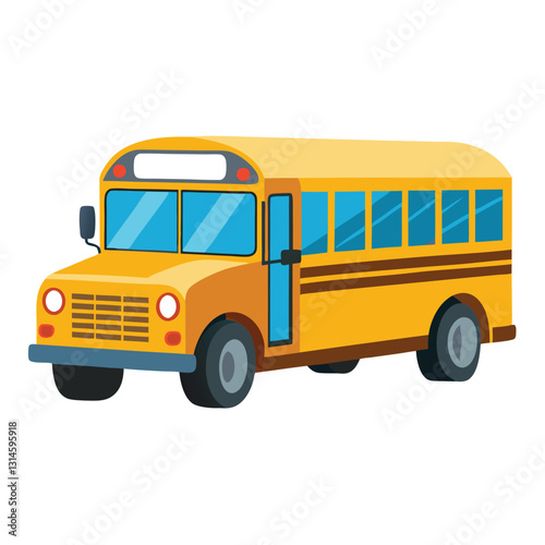 A Classic Yellow School Bus for Students Transportation photo