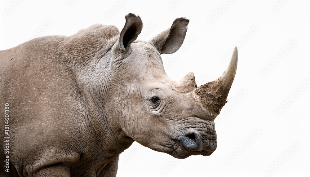 Fototapeta premium rhino isolated on white background
