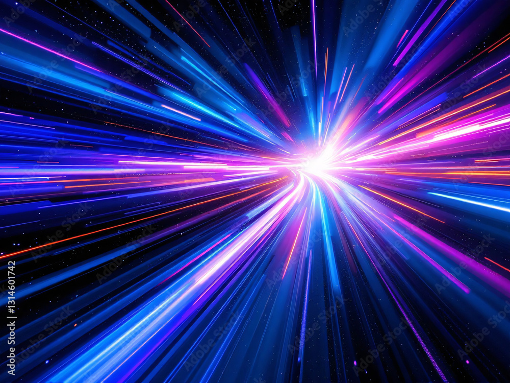 Vibrant neon light trails creating a dynamic, futuristic speed effect with colorful streaks and motion blur. Vibrant neon light trails creating a dynamic, futuristic speed effect with colorful streaks and motion blur.