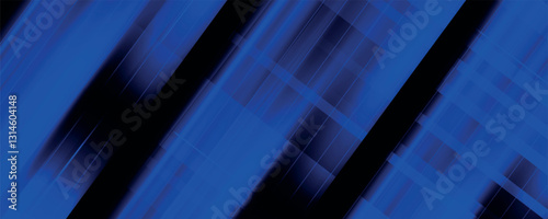 Premium background design with diagonal dark blue line pattern. Vector horizontal template for digital lux business banner, contemporary formal invitation, luxury voucher, prestigious certificate.