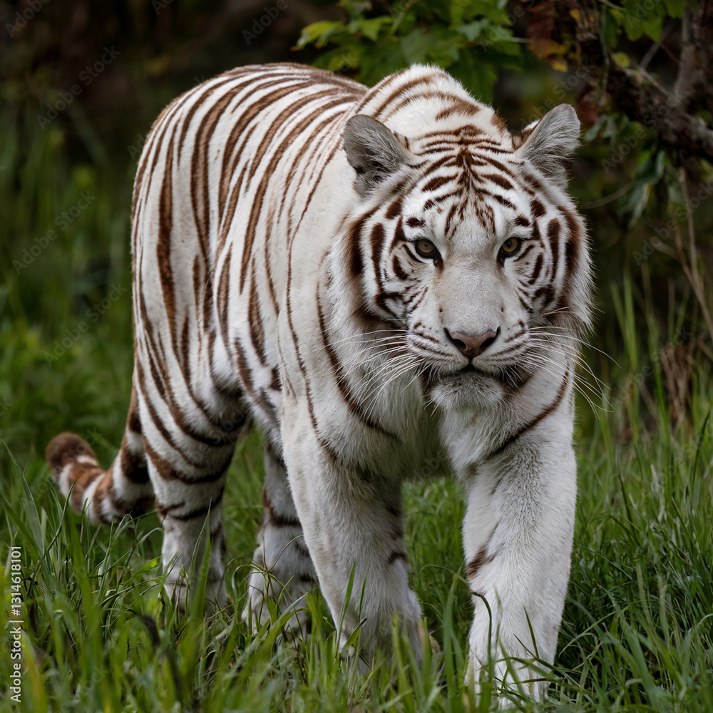Obraz premium A snow leopard in wildlife