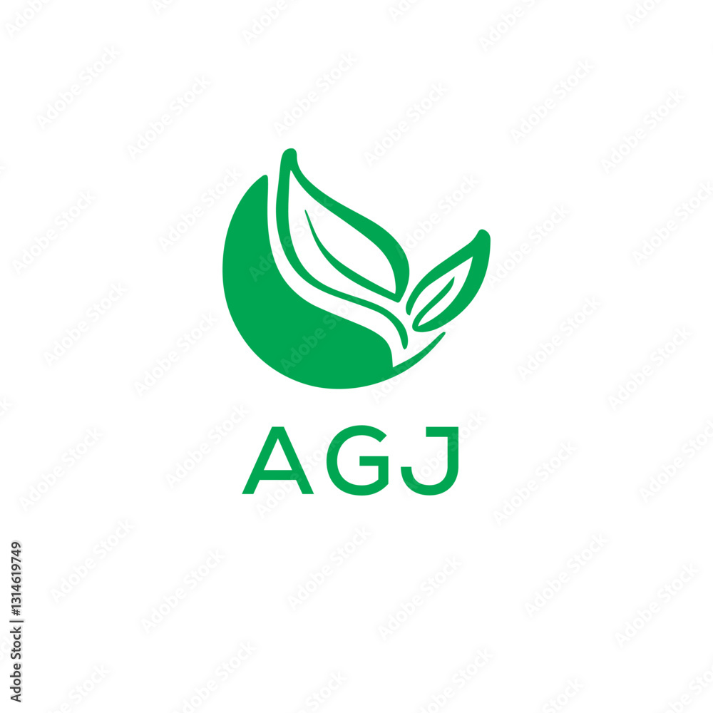 Obraz premium AGJ letter type logo image vector