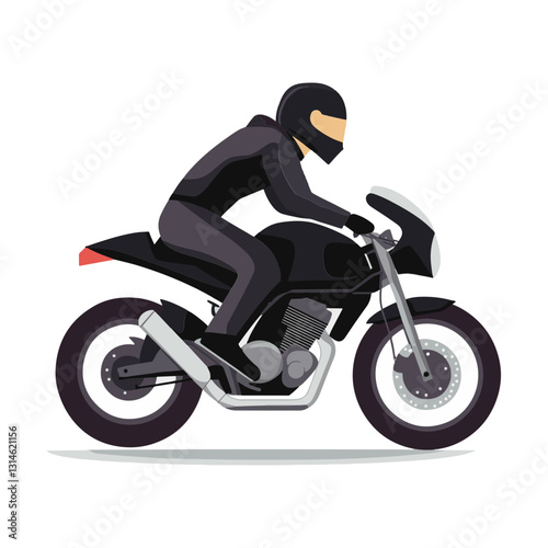 motorcycle on a white background