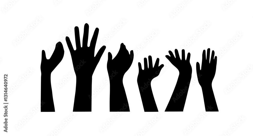 Vector design of hands and fingers in various poses to create logo design templates and line art. Vector design of hands and fingers in various poses to create logo design templates and line art.