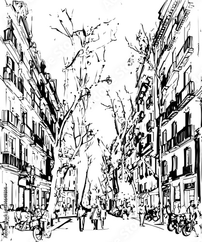 barcelona, coloring page, architecture, arch, building, corridor, stone, column, europe, ancient, arches, arcade, interior, church, abbey, old, arc, medieval, cloister, italy, light, monastery, archwa