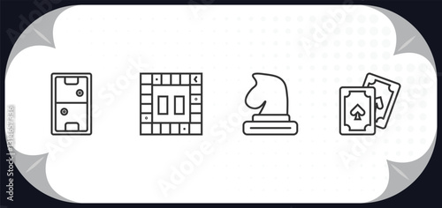 outline icons set - concept.