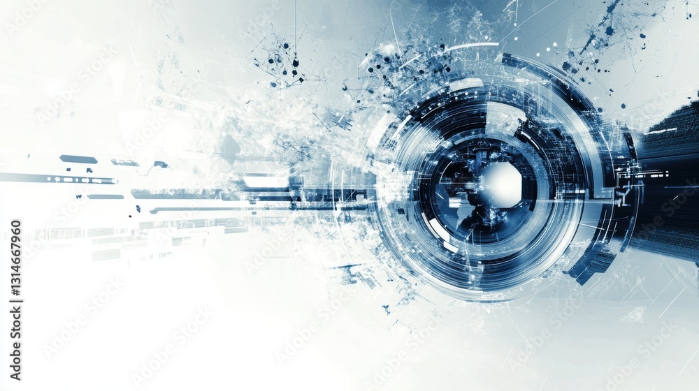 Fototapeta premium High tech background template design.