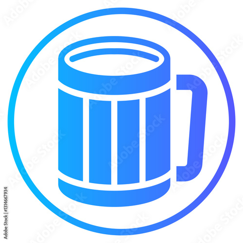 beer mug gradient icon