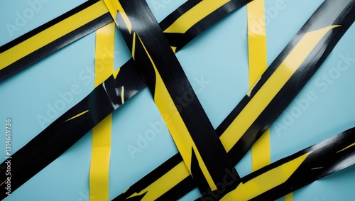 Wallpaper Mural Black and yellow barrier tape lines prohibit entry. Concept of No entry. Protection against virus. Torontodigital.ca