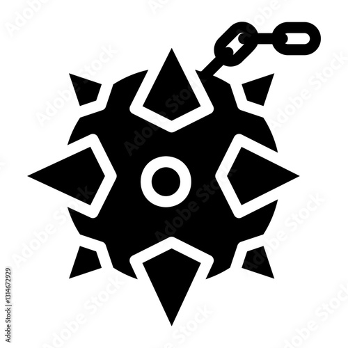 mace glyph icon