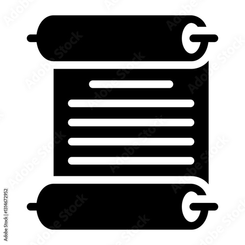 paper glyph icon