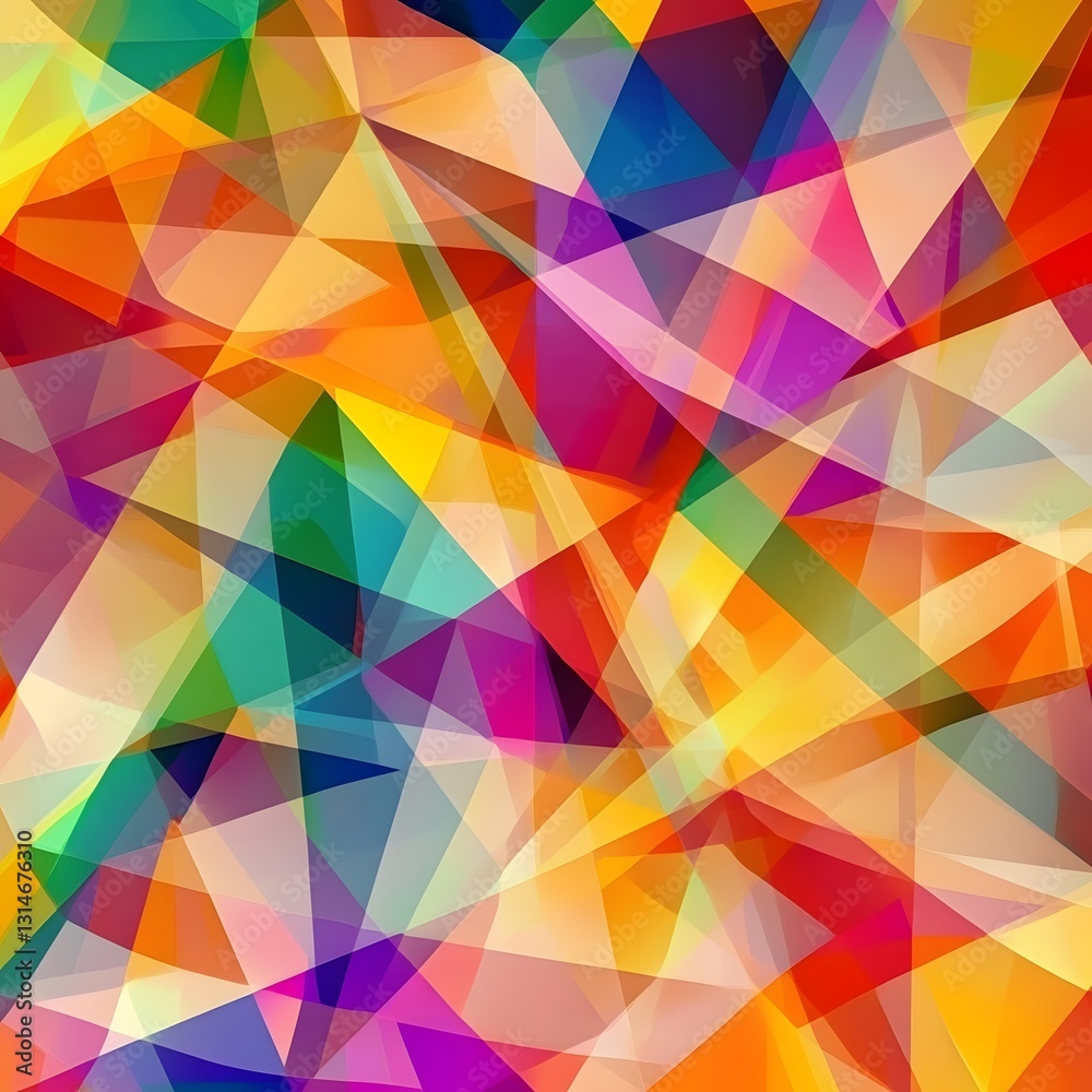Vibrant Abstract Triangle Pattern A Colorful Geometric Design